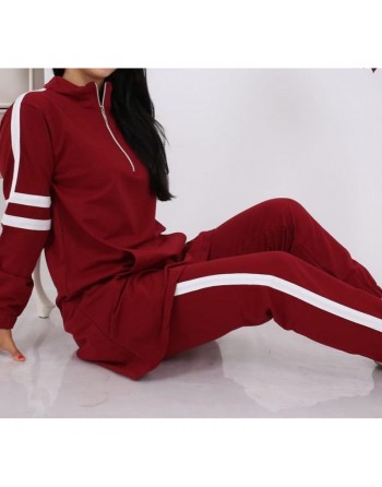 Survêtement femme 2 pièces de couleur rouge (Vetement décontracté et sport - Grande taille) 