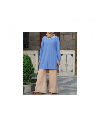 Tunique jersey avec pourtour en nacre - Jersey Mother of Pearl Tunic [wB0661] 