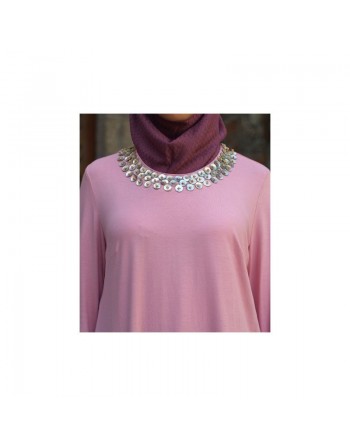 Tunique jersey avec pourtour en nacre - Jersey Mother of Pearl Tunic [wB0661] 