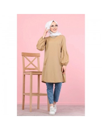 Tunique blouse - Mode Musulmane pour femme voilée (Plusieurs couleurs disponibles) 