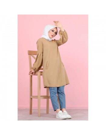 Tunique blouse - Mode Musulmane pour femme voilée (Plusieurs couleurs disponibles) 