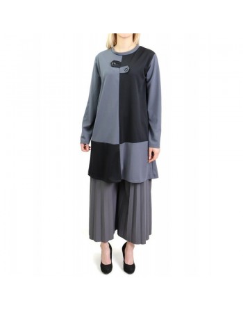 Tunique bicolore pour femme (Plusieurs couleurs disponibles) 