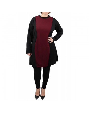 Tunique bi-color pour femme (Plusieurs couleurs disponibles) 