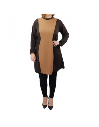 Tunique bi-color pour femme (Plusieurs couleurs disponibles) 