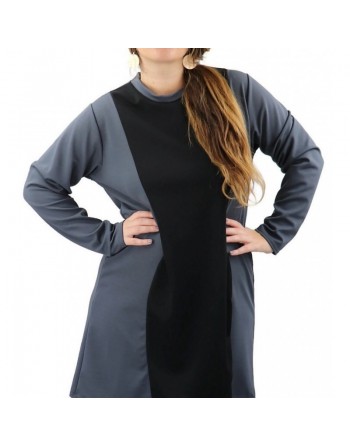 Tunique bi-color pour femme (Plusieurs couleurs disponibles) 
