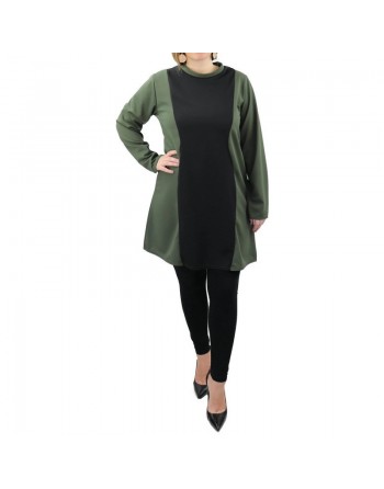 Tunique bi-color pour femme (Plusieurs couleurs disponibles) 