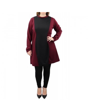 Tunique bi-color pour femme (Plusieurs couleurs disponibles) 
