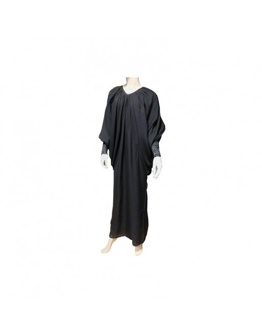 Robe Abaya Mastour modèle papillon pour femme - Taille standard - Couleur Noir Robe Abaya Mastour modèle papillon pour femme - Taille standard - Couleur Noir