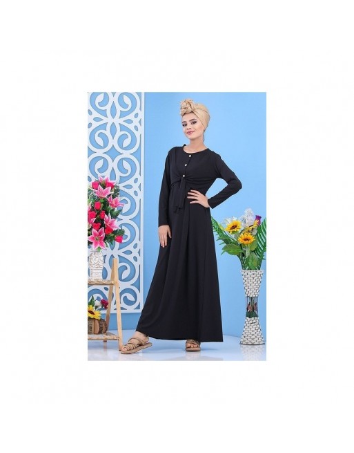 Robe décontractée style boléro pour femme - Couleur noire Robe décontractée style boléro pour femme - Couleur noire