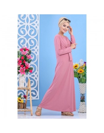Robe décontractée style boléro pour femme - Couleur rose 
