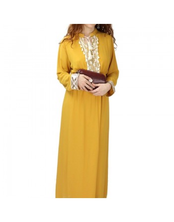 Robe fluide pour femme avec strass et pompons (Plusieurs couleurs disponibles) 