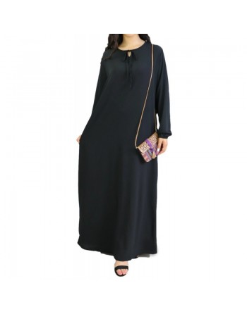 Robe simple longue fluide et évasée pour femme (Plusieurs couleurs disponibles) 