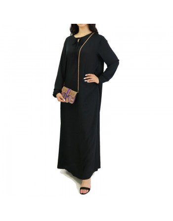 Robe simple longue fluide et évasée pour femme (Plusieurs couleurs disponibles) 