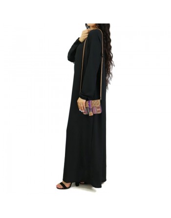 Robe simple longue fluide et évasée pour femme (Plusieurs couleurs disponibles) 