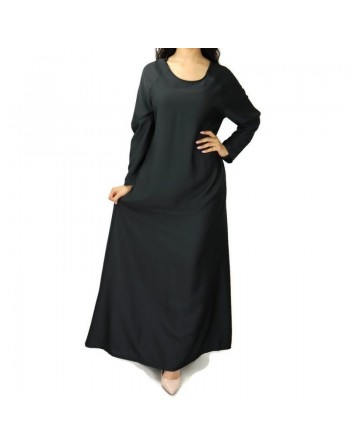 Robe longue ample évasée - Marque Amelis Paris - Couleur noire 