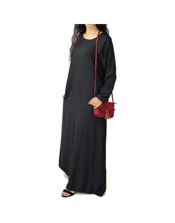 Robe longue ample évasée - Marque Amelis Paris - Couleur noire 