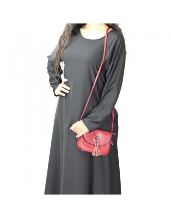 Robe longue ample évasée - Marque Amelis Paris - Couleur noire 
