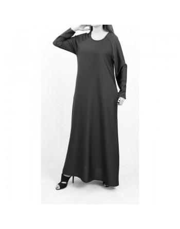 Robe longue ample évasée - Marque Amelis Paris - Couleur noire 