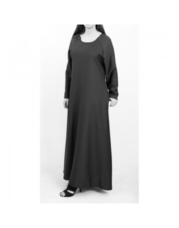 Robe longue ample évasée - Marque Amelis Paris - Couleur noire 