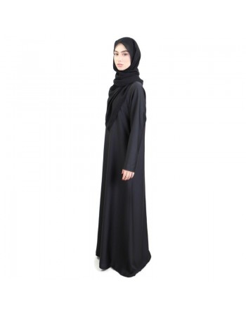 Robe longue ample couleur bleu noire - Marque Amelis Paris - Vêtement Mastour Femme 