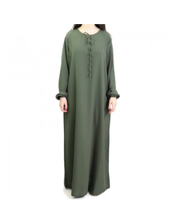 Robe simple longue fluide et évasée pour femme (Plusieurs couleurs disponibles) 
