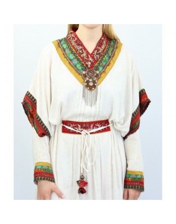 Robe orientale ample avec broderies et décorations - Robe de Dubaï 