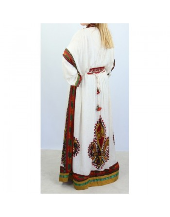 Robe orientale ample avec broderies et décorations - Robe de Dubaï 