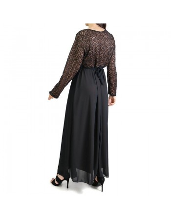 Robe longue de soirée à dentelles - Plusieurs couleurs disponibles 
