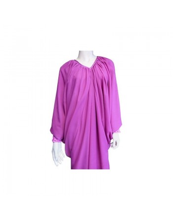 Robe Abaya ample papillon pour femme - Taille standard - Couleur Fuchsia 