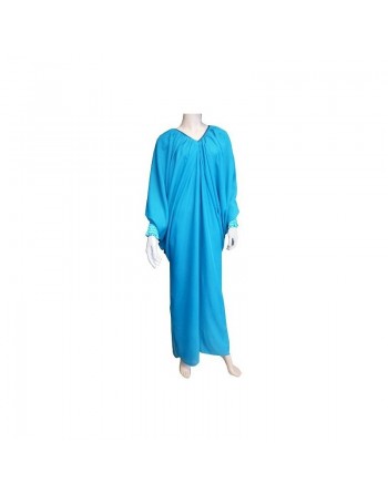 Robe Abaya modèle papillon - Taille standard - Bleu lagon 