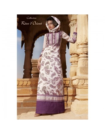Robe orientale longue pour femme 