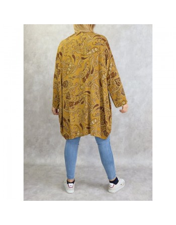 Tunique en viscose avec motifs cachemire pour femme (Plusieurs couleurs disponibles) 