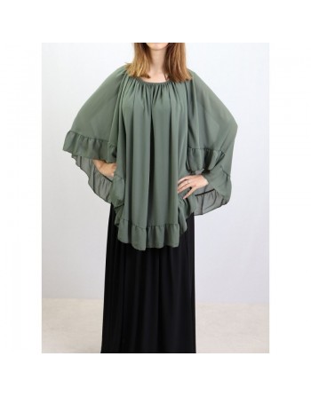 Poncho Crochet Chauve-Souris (Plusieurs couleurs de ponchos disponibles) 