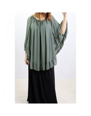 Poncho Crochet Chauve-Souris (Plusieurs couleurs de ponchos disponibles) 