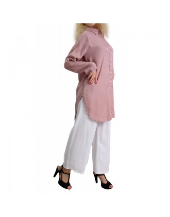 Chemise mi-longue toute saison en Lyocell (Plusieurs couleurs disponibles) 