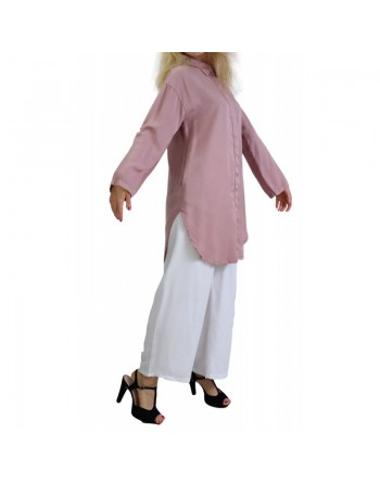 Chemise mi-longue toute saison en Lyocell (Plusieurs couleurs disponibles) 