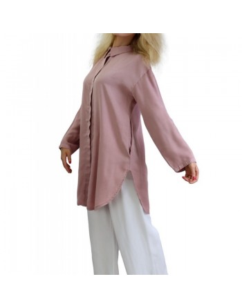 Chemise mi-longue toute saison en Lyocell (Plusieurs couleurs disponibles) 