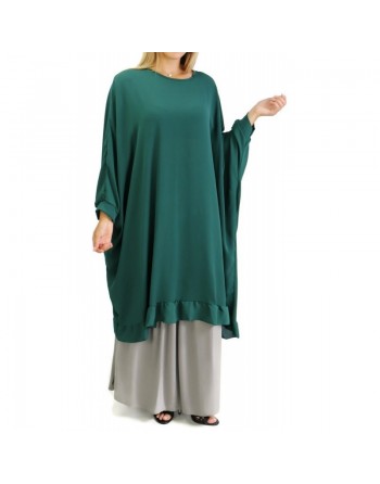 Grande tunique papillon (Faracha) - Couleur Vert Foncé 
