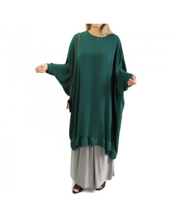 Grande tunique papillon (Faracha) - Couleur Vert Foncé 