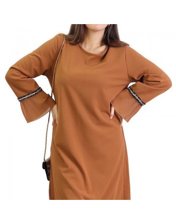 Tunique ample avec parties plissées - Grande taille (Plusieurs couleurs disponibles) 