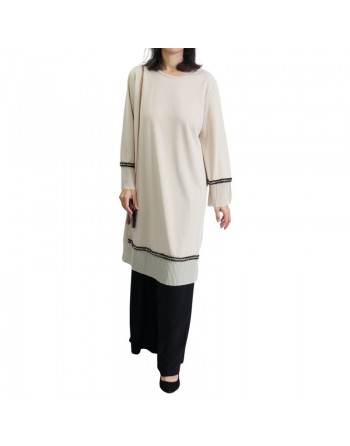 Tunique ample avec parties plissées - Grande taille (Plusieurs couleurs disponibles) 