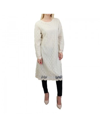 Robe-Tunique à dentelles doublée pour femme (Plusieurs couleurs disponibles) 