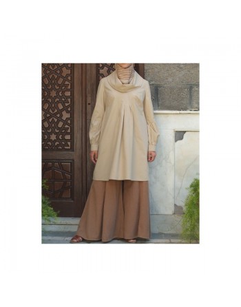 Tunique à col évasé - Cowl-Neck Tunic [wB0841] 
