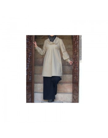 Tunique à col évasé - Cowl-Neck Tunic [wB0841] 