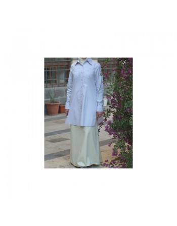 Tunique chemise avec poches - Pocketed Tunic-Shirt [wB1301] 
