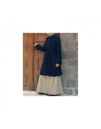 Tunique avec ceinture 100% coton - Belted Dress Top with Tucks [wB0651] 