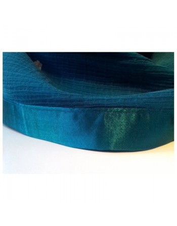 Châle/ Foulard Hijab avec bande brillante satinée autour 