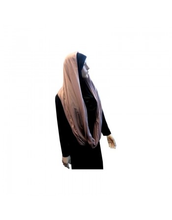 Hijab snood couleur mauve (châle cylindrique) 