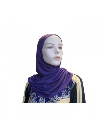 Hijab violet une pièce simple 