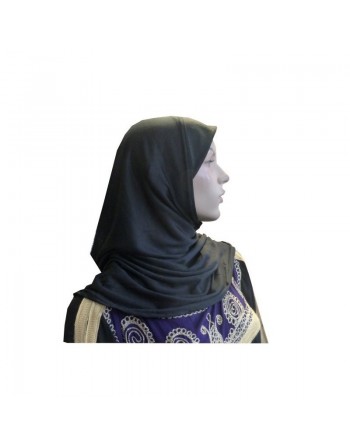 Hijab noir une pièce simple 